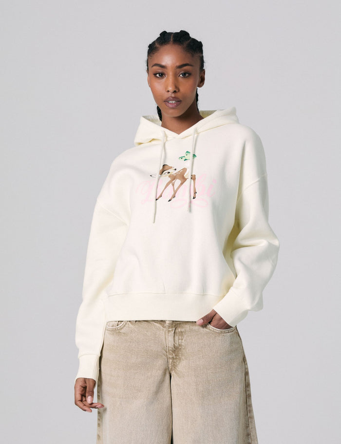 jennyfer Sweat à capuche Disney x Jennyfer Bambi sable