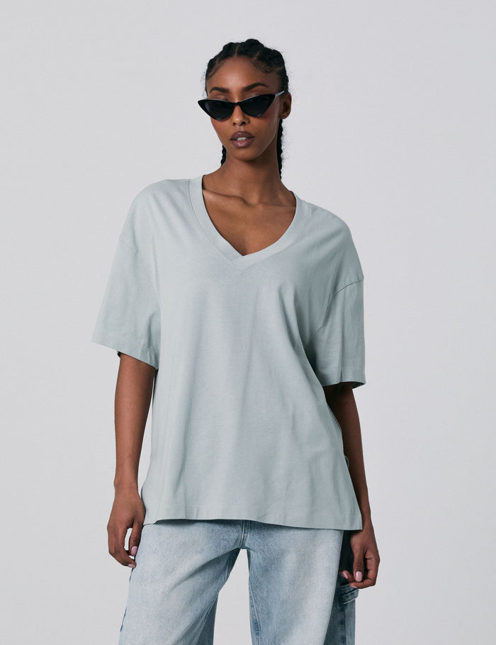 jennyfer T-shirt à manches courtes oversize vert clair