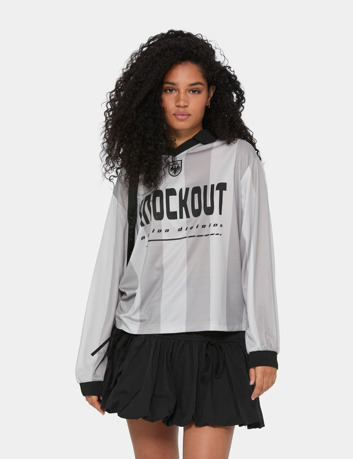 jennyfer T-shirt de foot à manches longues gris clair