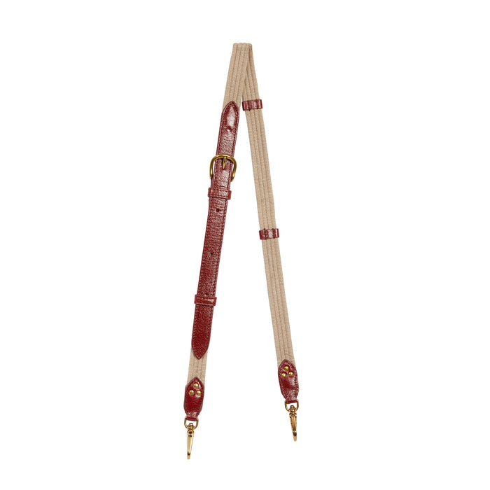 jerome dreyfuss Bandoulière Sangle Fine Buffle Acajou