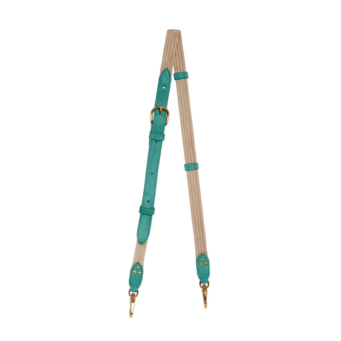 jerome dreyfuss Bandoulière Sangle Fine Taurillon Imprimé Croco Agave