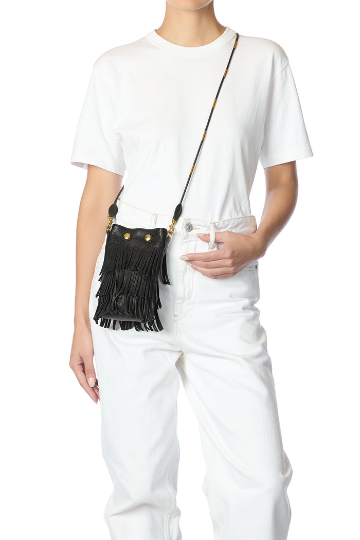 Jerome Dreyfuss Ben Mini Croûte Velours Haenyeo Noir