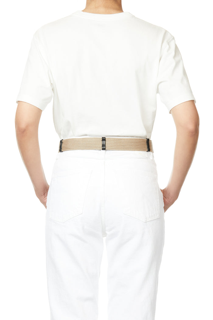 Jerome Dreyfuss Ceinture Sangle Large Vachette Naturelle