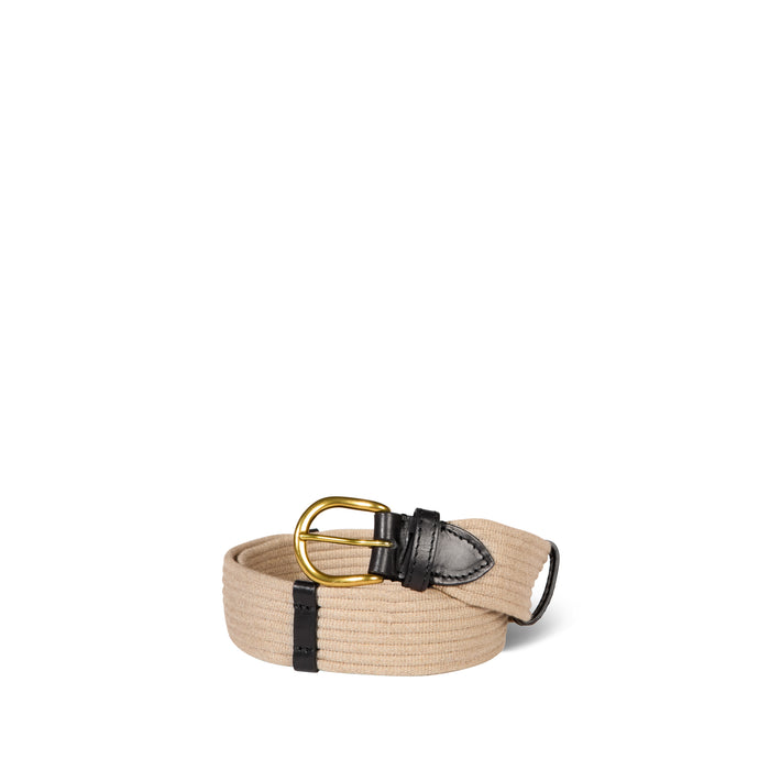 jerome dreyfuss Ceinture Sangle Large Vachette Naturelle