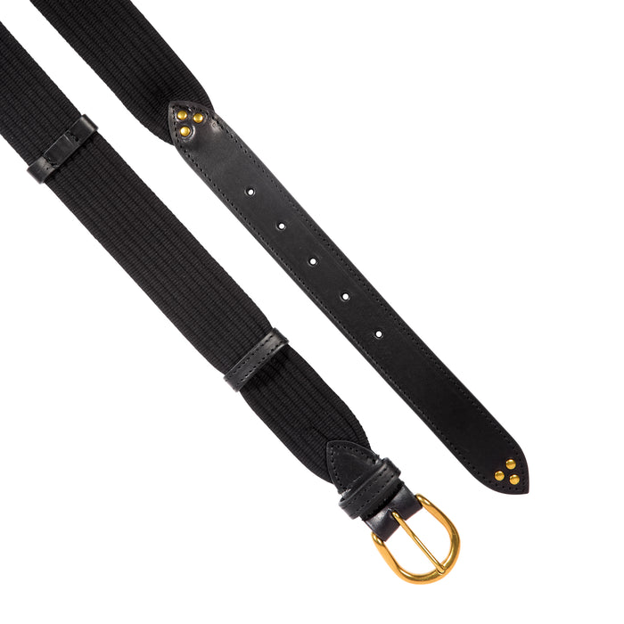 Jerome Dreyfuss Ceinture Sangle Large Vachette Noir Brass