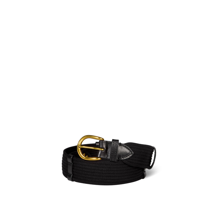 jerome dreyfuss Ceinture Sangle Large Vachette Noir Brass