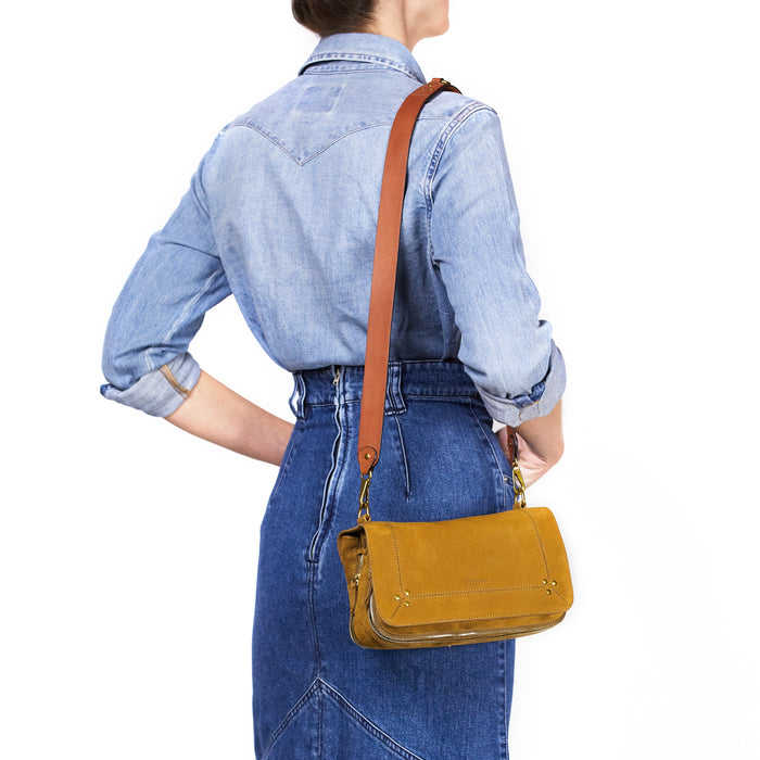 Jerome Dreyfuss Bandoulière Simple Vachette Chêne