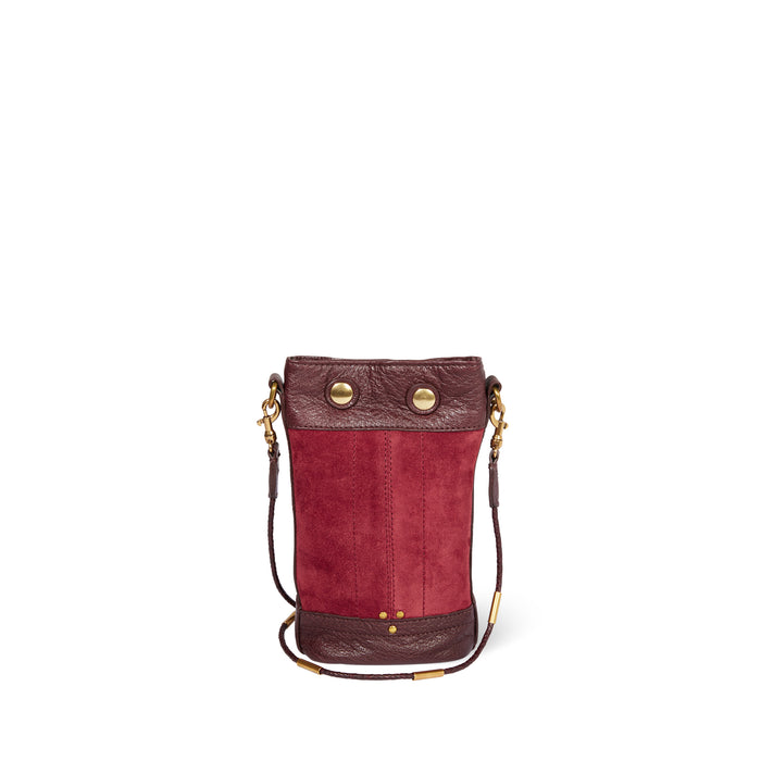 jerome dreyfuss Ben Mini Croute velours Burgundy