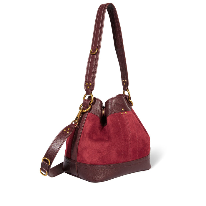 Jerome Dreyfuss Ben S Croute Velours Burgundy