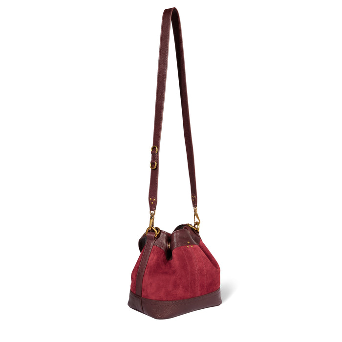 Jerome Dreyfuss Ben S Croute Velours Burgundy