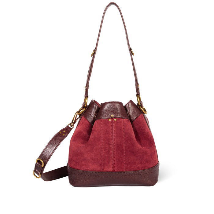 jerome dreyfuss Ben S Croute velours Burgundy