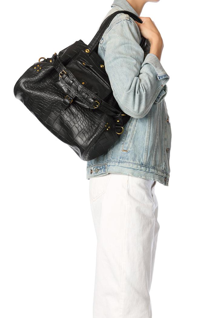 Jerome Dreyfuss Billy M Vachette Croco Noir