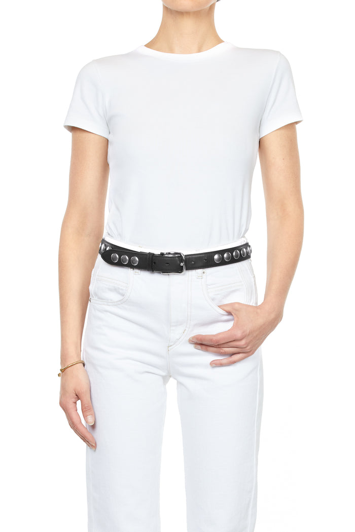 Jerome Dreyfuss Ceinture Festival Noir Silver