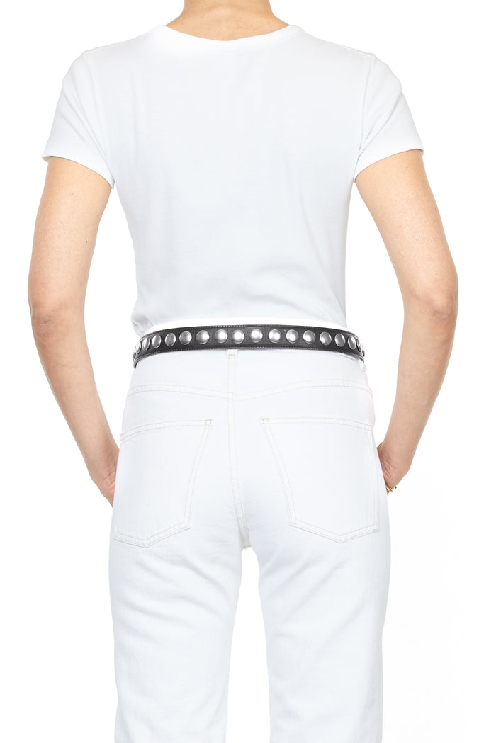 Jerome Dreyfuss Ceinture Festival Noir Silver