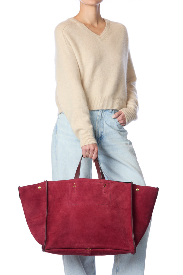 Jerome Dreyfuss Léon L Croute Velours Burgundy