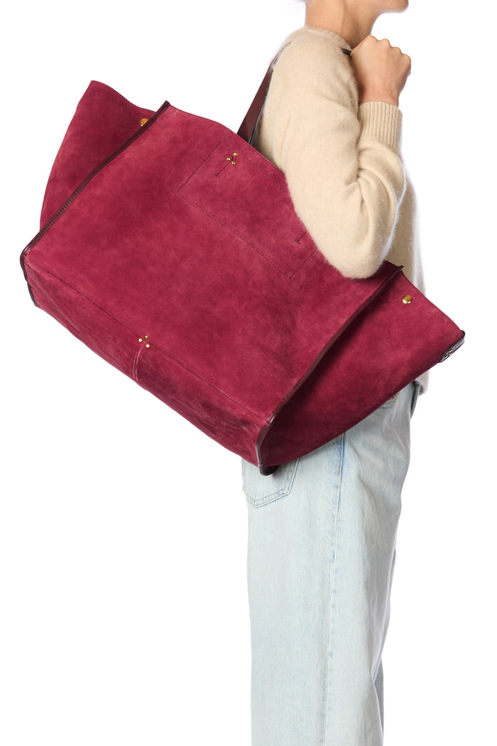 Jerome Dreyfuss Léon L Croute Velours Burgundy