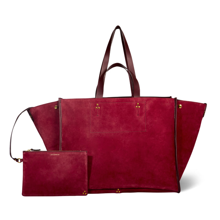 jerome dreyfuss Léon L Croute velours Burgundy