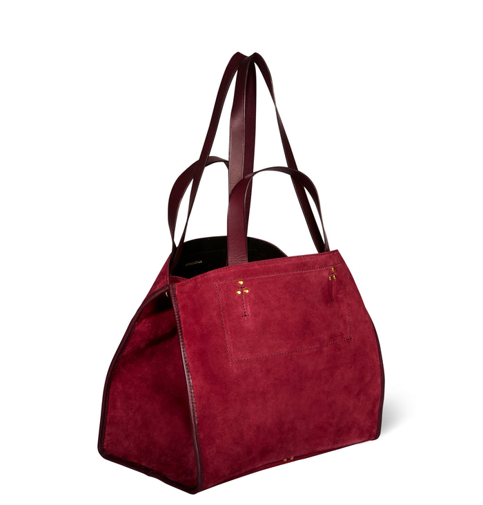 Jerome Dreyfuss Léon M Croute Velours Burgundy