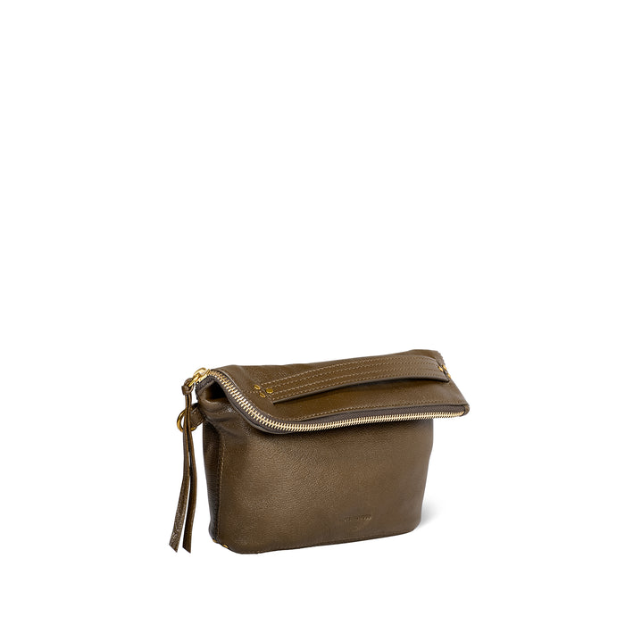Jerome Dreyfuss Lucky Pochette Buffle Kaki