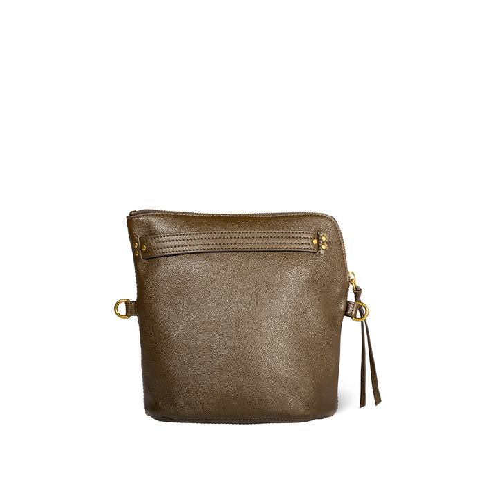 Jerome Dreyfuss Lucky Pochette Buffle Kaki
