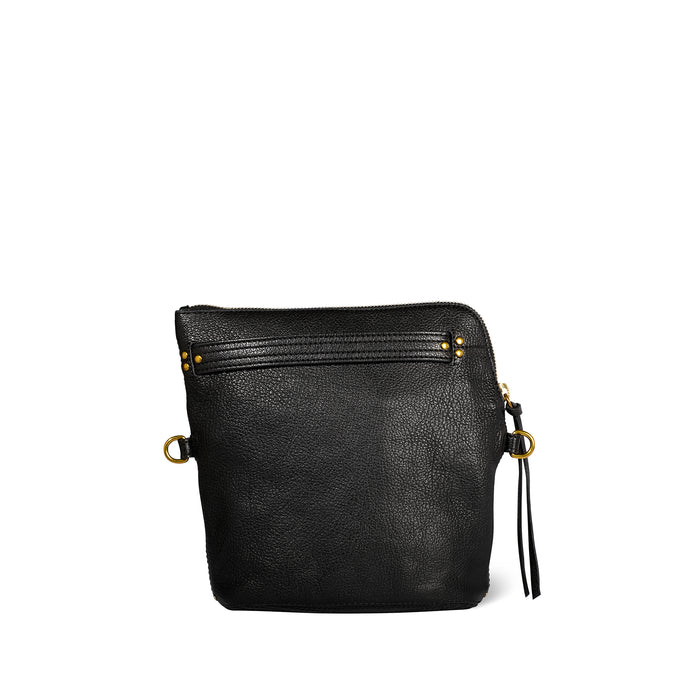 Jerome Dreyfuss Lucky Pochette Chèvre Noir Grainé