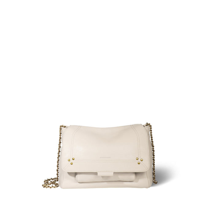 jerome dreyfuss Lulu M Chèvre Ecru grainé