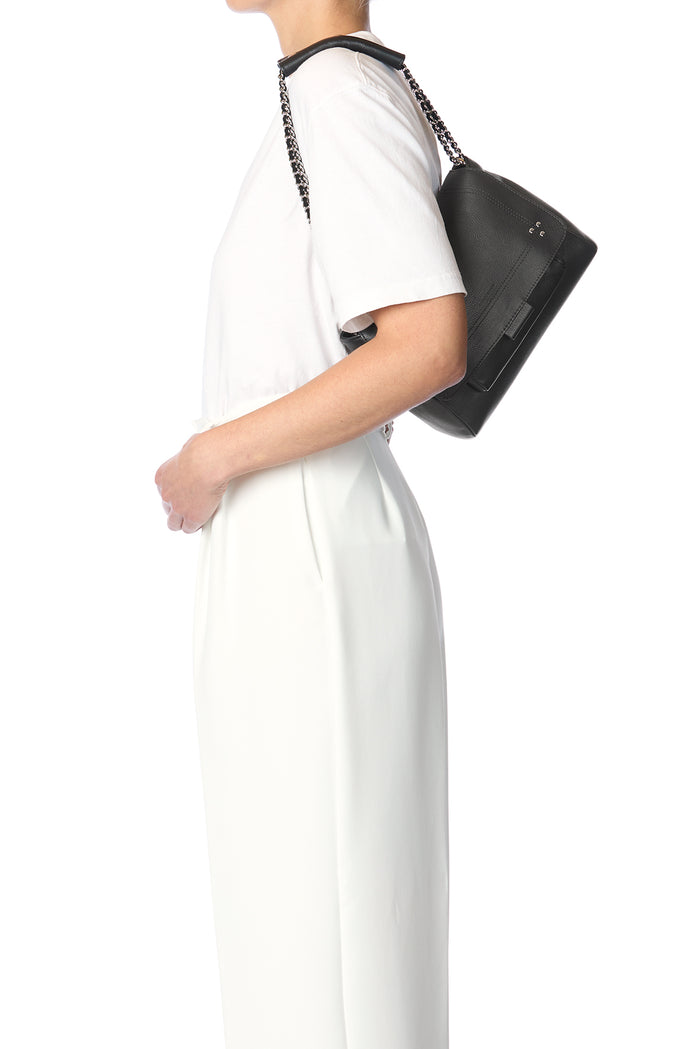 Jerome Dreyfuss Lulu M Veau Noir Silver