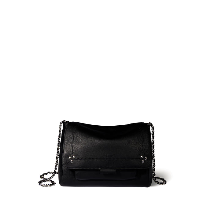 jerome dreyfuss Lulu M Veau Noir Silver