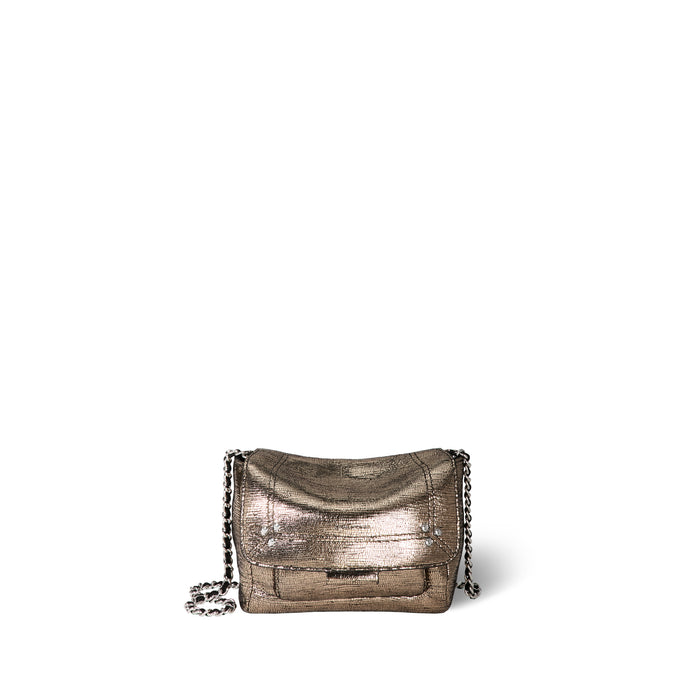 jerome dreyfuss Lulu S Chèvre Lamé Champagne