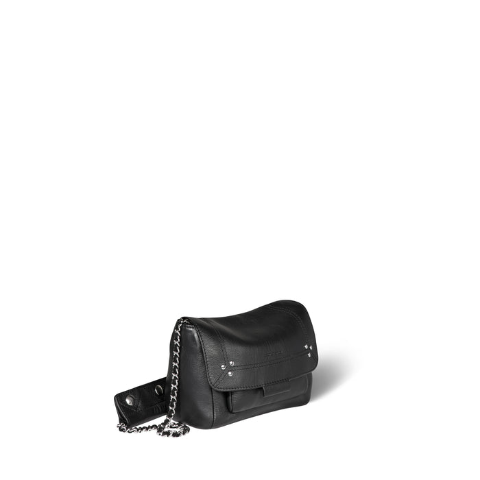 Jerome Dreyfuss Lulu S Veau Noir Silver