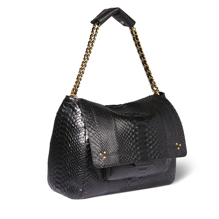 Jerome Dreyfuss Lulu XL Python Noir