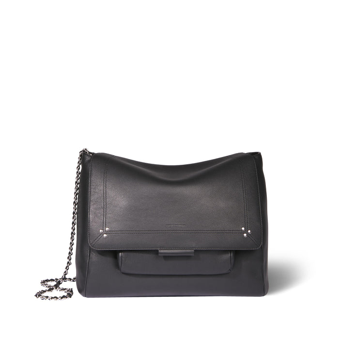 jerome dreyfuss Lulu XL Veau noir silver