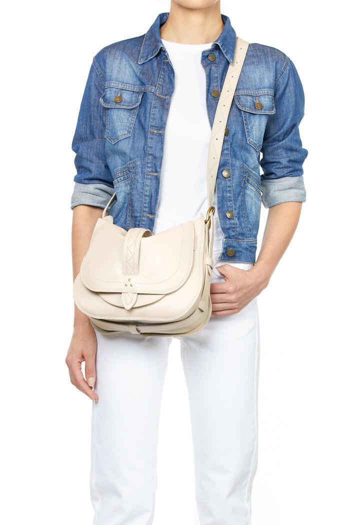 Jerome Dreyfuss Mario Chèvre Ecru Grainé