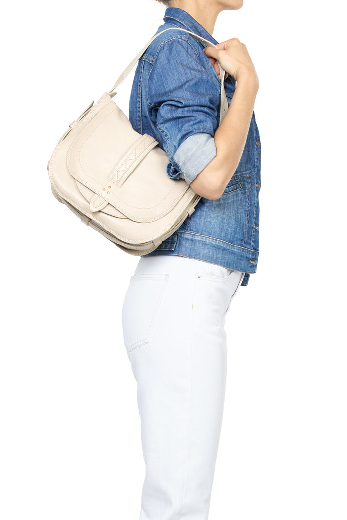 Jerome Dreyfuss Mario Chèvre Ecru Grainé