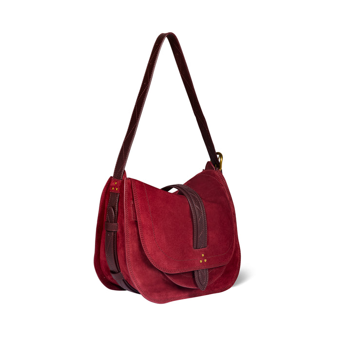 Jerome Dreyfuss Mario Croute Velours Burgundy