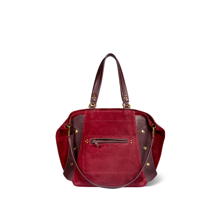 jerome dreyfuss Roger Croute velours Burgundy