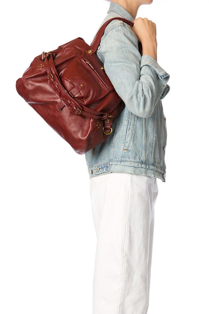 Jerome Dreyfuss Sac Billy M Buffle Acajou