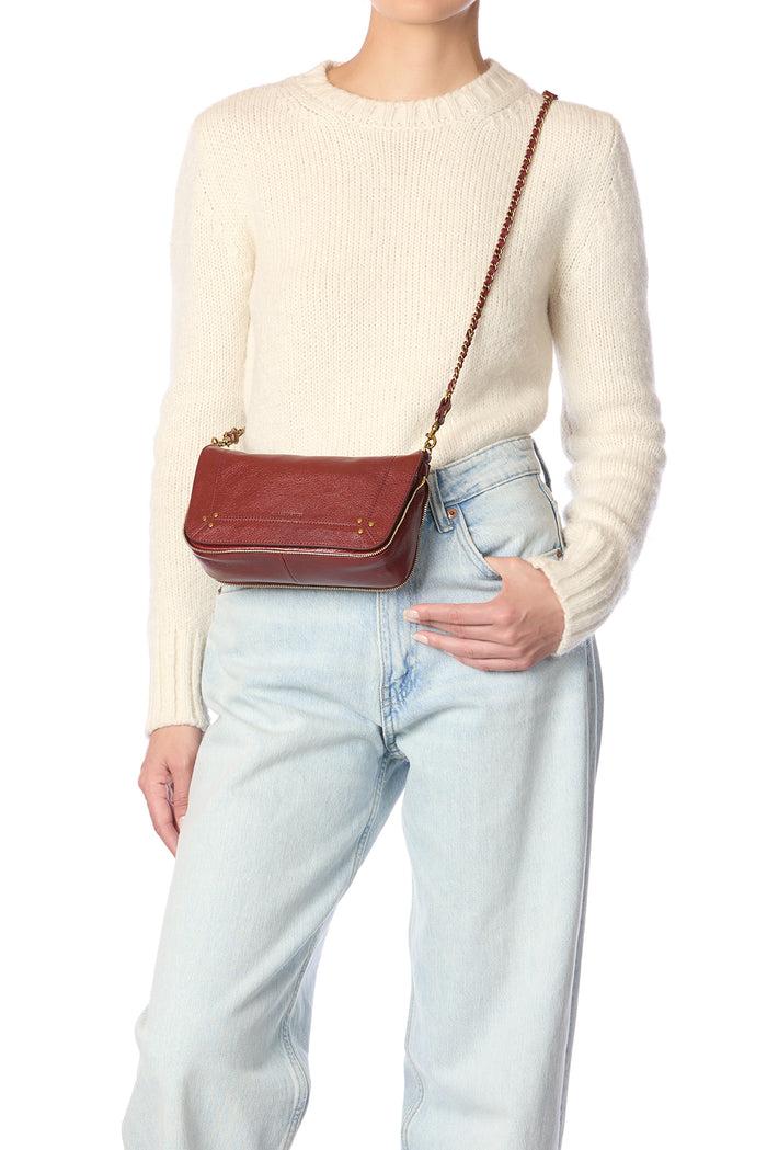 Jerome Dreyfuss Sac Bobi S Buffle Acajou