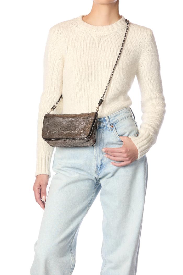 Jerome Dreyfuss Sac Bobi S Chèvre Lamé Champagne