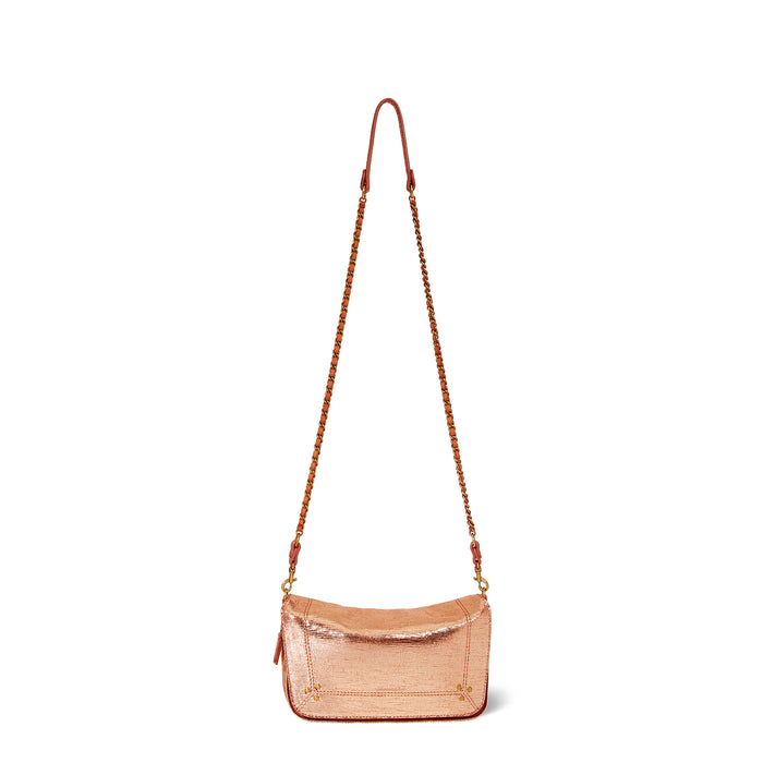 Jerome Dreyfuss Sac Bobi S Chèvre Lamé Rose Gold