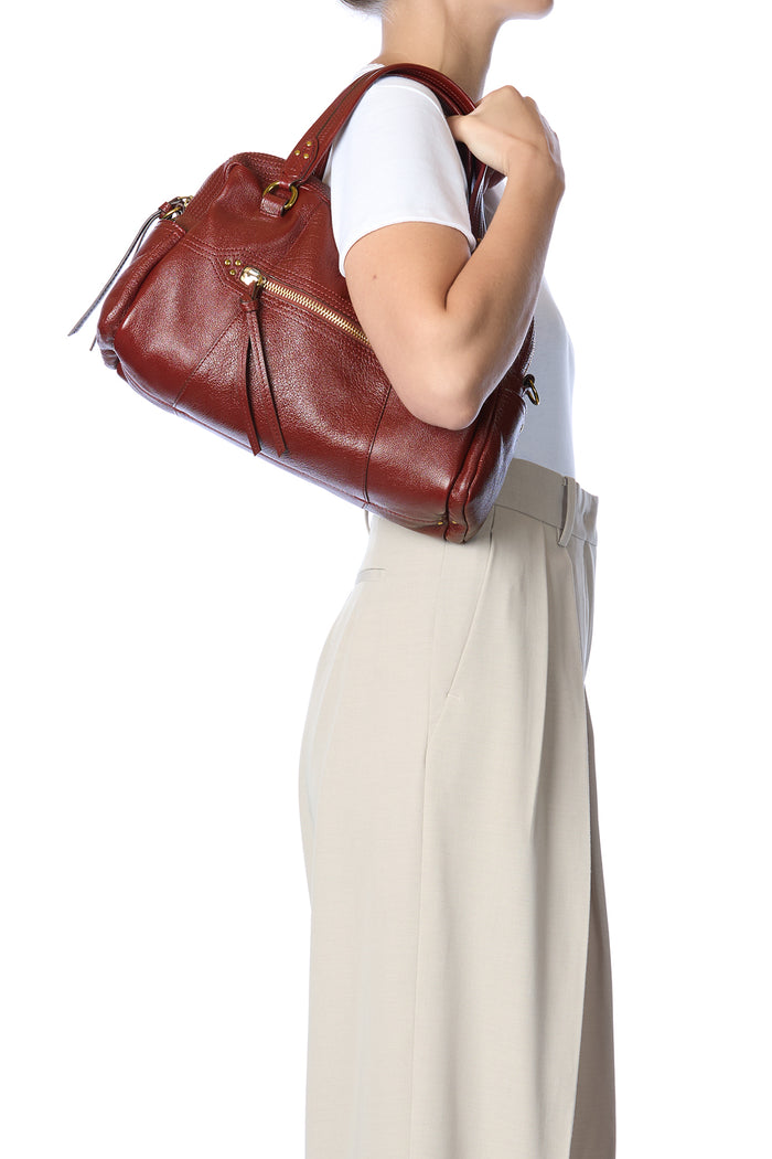 Jerome Dreyfuss Sac Lucky Bowling Buffle Acajou