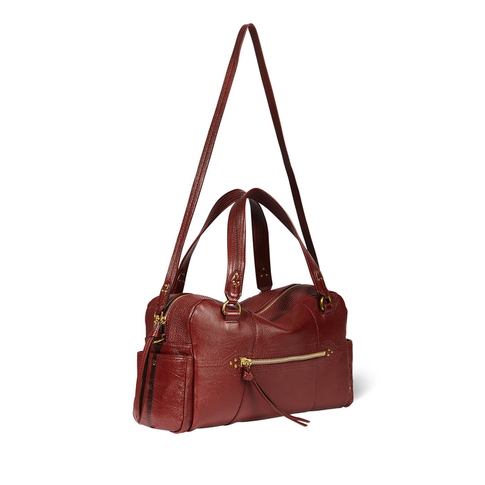 Jerome Dreyfuss Sac Lucky Bowling Buffle Acajou