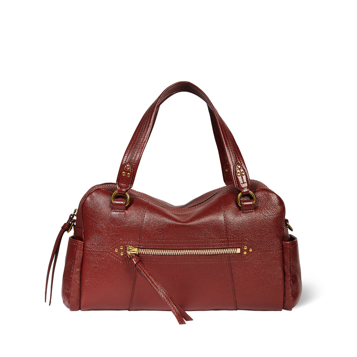 jerome dreyfuss Sac Lucky Bowling Buffle Acajou