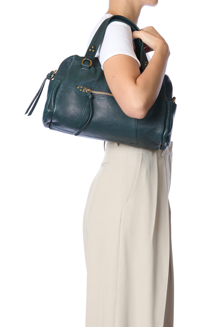 Jerome Dreyfuss Sac Lucky Bowling Chèvre Petrol