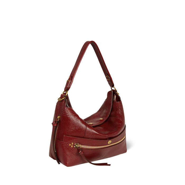 Jerome Dreyfuss Sac Lucky Hobo Buffle Acajou
