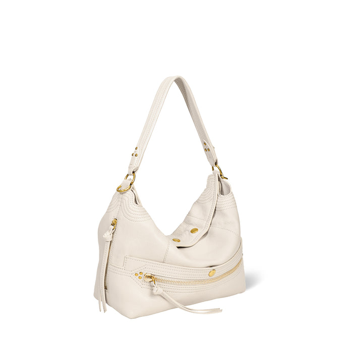 Jerome Dreyfuss Sac Lucky Hobo Chèvre Ecru Grainé