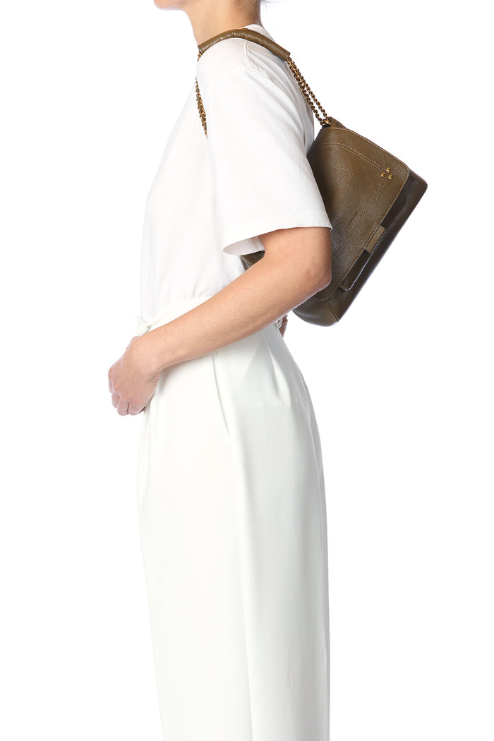 Jerome Dreyfuss Sac Lulu M Buffle Kaki