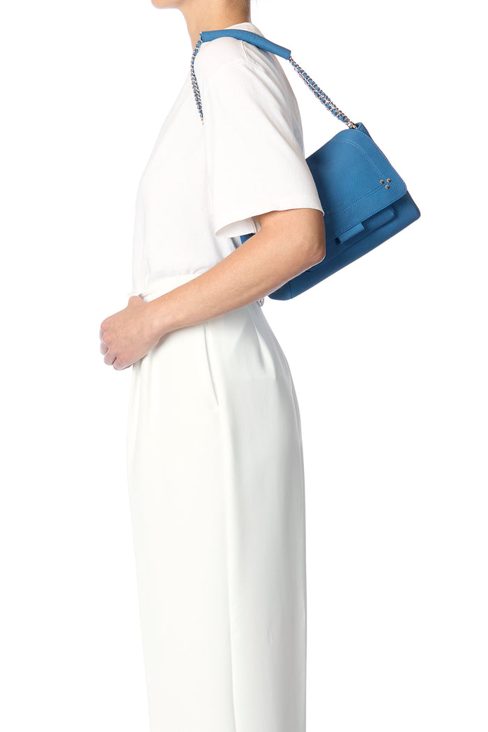 Jerome Dreyfuss Sac Lulu M Vachette Nubuck Indigo