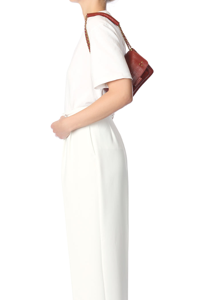 Jerome Dreyfuss Sac Lulu S Buffle Acajou