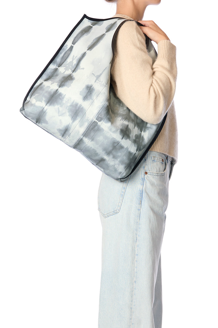 Jerome Dreyfuss Sac Paco Agneau Tie & Dye Gris